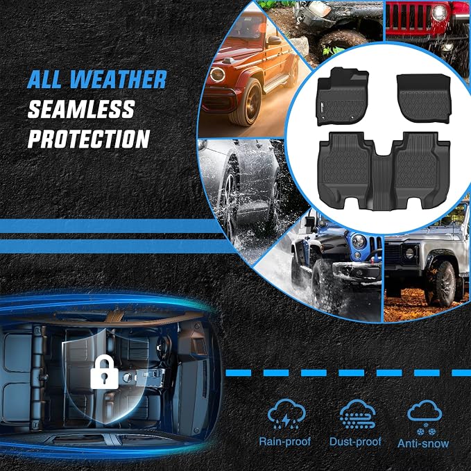 Nilight TPE Floor Mats for Honda HR-V (HRV) 2016 2017 2018 2019 2020 2021 2022,All Weather Custom Fit Heavy Duty Floor Liners