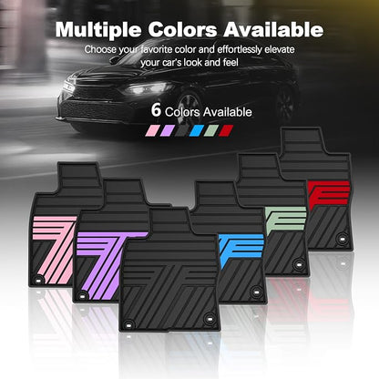 Floor Mats Fit for Honda Civic 2022-2025 2026 Sedan Hatchback Si (Include Sport), with&w/o USB Port | for Acura Integra 2023-2026, All Weather Car Floor Liners, Black (Not for Hybrid)