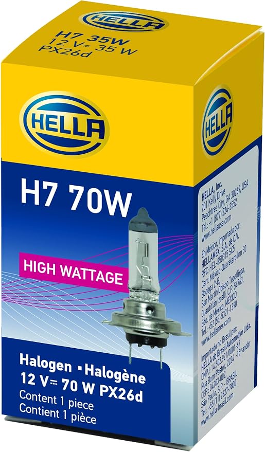 HELLA H7 70W High Wattage Bulb, 12V