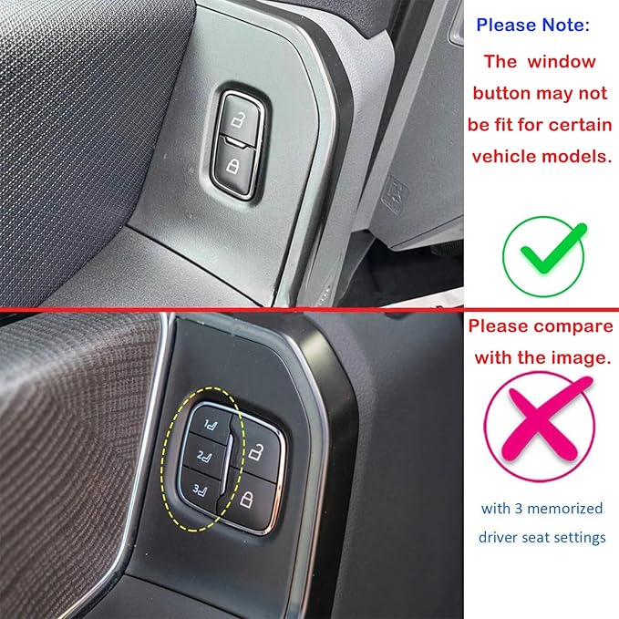 Savadicar Wood Grain Interior Accessories - Door Window Button Panel Trim Cover for Ford F150 (2021-present) - Premium Texture Interior Decor Upgrade Kit, 4-Piece Set