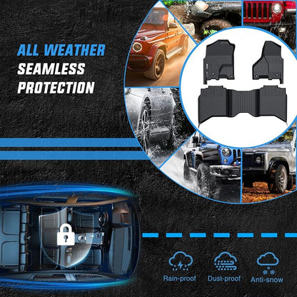 Nilight TPE Floor Mats for Dodge Ram 1500 2500 3500 Crew Cab 2012 2013 2014 2015 2016 2017 2018, Ram 1500 Classic 2019 2020 2021 2022 2023 All Weather Custom Fit Heavy Duty Floor Liners
