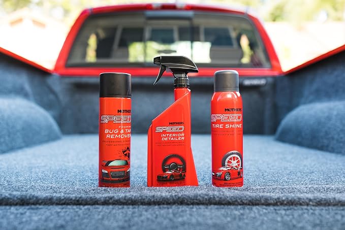 Mothers Speed Interior Detailer, 24 oz. – Cleans Dash, Glass, Screens, Vinyl & More, Safe Ammonia-Free Formula Removes Dirt & Smudges, Leaves a Dry, Streak-Free Finish & Fresh Scent (18324)
