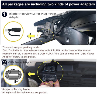 Mangoal Front 4K & Rear 1080P Dash Cam Custom Fit for Dodge Durango 2016-2026 (Model B), GT R/T SRT SXT,Integrated OEM Look, UHD 2160P, WiFi & App,GPS, 128GB Card