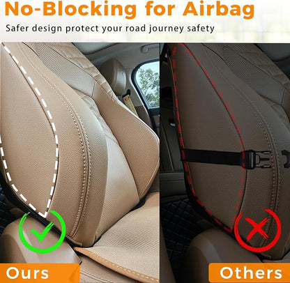 Backseat Car Organizer with Tray, 9 Storage Pockets Back Seat Protector with Foldable Tablet Holder, Waterproof Back of Seat Kick Mats for Kids Adult, Road Trip Essentials Travel 2 Pack, Black