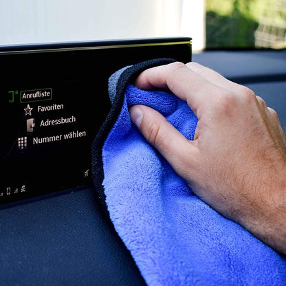 Kemes Microfiber Towels for Cars 3 Pieces 500 GSM polishing Cleaning Home, car and Motorbike - 12 x 12 Inches (30x30cm)