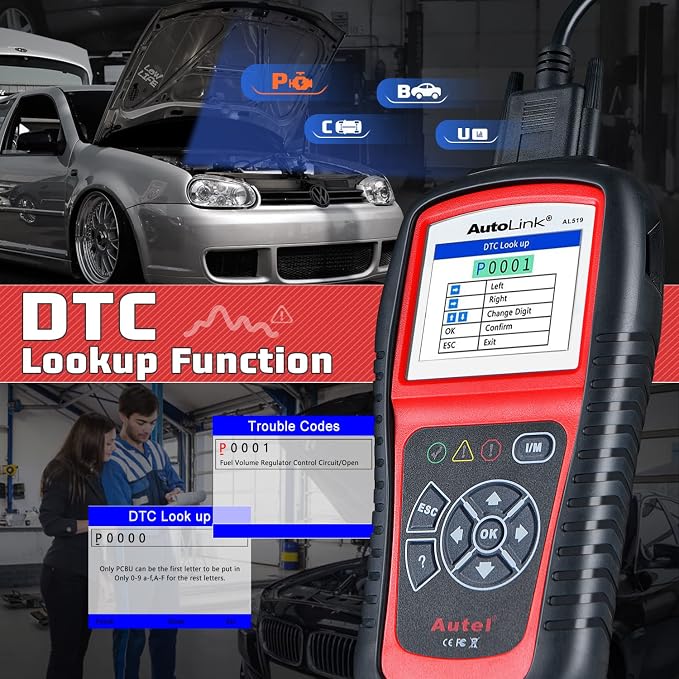 Autel AutoLink AL519 OBD2 Scanner Enhanced Mode 6 Car Diagnostic Tool Check Engine Code Reader CAN Scan Tool, Advanced Ver. of AL319