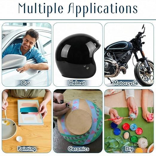 Nezyo 6 Pcs Vinyl Pinstripe Tapes Masking Painter Tapes High Temperature Low Tack Automotive Car Paint for Easy Removal Trim Thin Finishing Masking(Dark Blue,1/16,1/8, 1/4 Inch)
