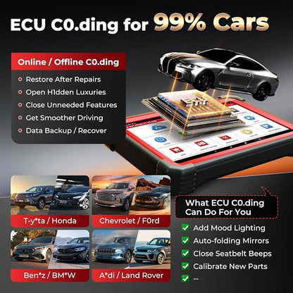 Launch X431 Scanner PRO5 J2534 Pr0gram ECU Coding, Topology, 60+ Services, Bi-Directional All System Scan Tool, CANFD DOIP, 200+ Brands, Guided Functions, 10+ High-end Features, BST360 Included
