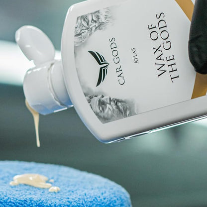 Car Gods Wax of the Gods Ultimum Perfectum, 17fl Oz - High Gloss Vehicle Carnauba Wax Removes Minor Surface Defects Super Smooth Finish Hydrophobic Protection Beading Water Repelling Dirt Easy Use