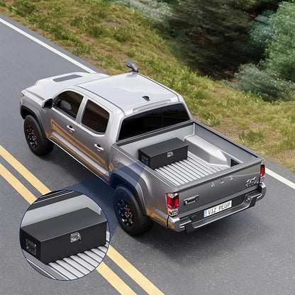 Yizosh 30 Inch Steel Heavy Duty Truck Bed Tool Box, Trailer Tongue Tool Box with Lock and Keys, Tool Box for Storage, Utility Trailer Tool Box for Truck, Pickup, RV, Trailer
