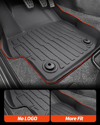 for Mazda 3 Floor Mats 2013 2012 2011 2010, Full Set TPE for Mazda 3 Hatchback/Sedan All Weather Floor Liners Car Rubber Carpet Interior Accessories 2010-2013,3Pcs Black