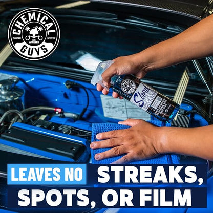 Chemical Guys CLD300 Streak Free Glass & Window Cleaner (Works on Glass, Windows, Mirrors, Navigation Screens & More; Car, Truck, SUV and Home Use), Ammonia Free & Safe on Tinted Windows, 128 fl oz
