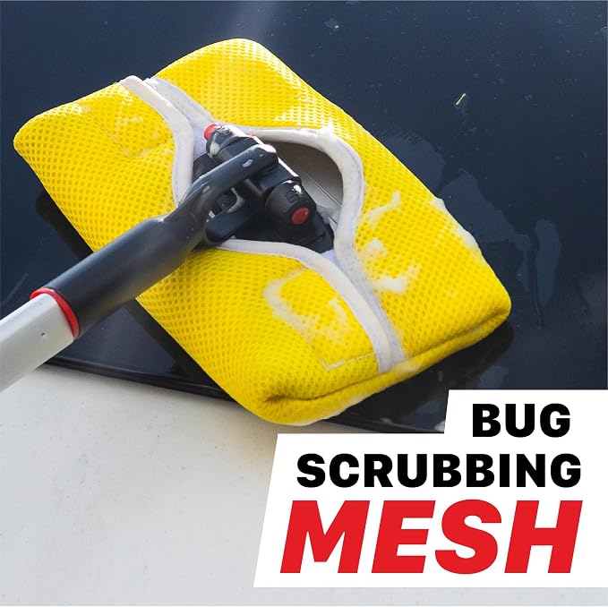 Maxshine Mesh Scrub Microfiber Replaceable Head Cover for Premium IncrediStick – Scratch-Free Cleaning for Cars, Trucks, Boats & RVs – Car Detailing Accessory