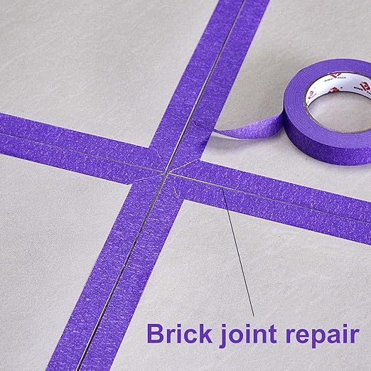 BOMEI PACK Purple Painters Tape,1" x 60 Yards x 6 Rolls (360 Yards Total) - Paint Tape for Walls Painting, Automotive, Labeling, DIY Crafting, Decoration and School Project