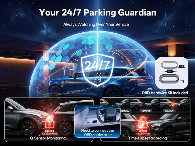 True 4K+2.5K Dash Cam Front and Rear,IMX678 + IMX675 Dual Starvis 2 Sensor,Free 128GB Card & OBD Hardwire Kit,Native 4K HDR Dash Camera for Cars,5.8GHz WiFi 6,STARLIT™ Full Color Night Vision,GPS,ADAS