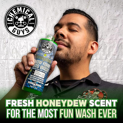 Chemical Guys HOL316 Snow Foam Auto Wash Bundle, Cannon and Gun Soap, Safe for Ceramic Coating, Wax and Sealant, Watermelon and Honeydew Scents, 16 Fl Oz (Pack of 2)