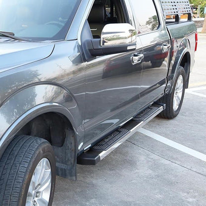BINARY STAR 6 Inch Running Boards Compatible with 2019-2026 Ram 1500 Crew Cab (excl. 2500/3500/Classic), Ram 1500 Rock Sliders Nerf Bars Step Bars Made with High Light Stainless Steel.