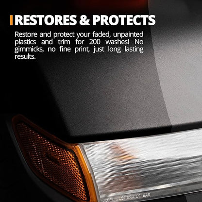CERAKOTE® Trim Coat Professional Pack (4 oz. Bottle) - Professional Grade Ceramic Coating - Black Trim Restoration to Last Over 200 Washes