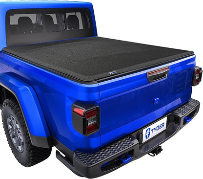 Tyger Auto T3X Soft Tri-Fold in Fabric Truck Bed Tonneau Cover Compatible with 2020-2026 Jeep Gladiator JT | 5' (60") Bed | TG-BC3J1060X