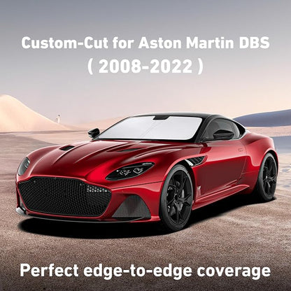 Econour Windshield Sunshade for Aston Martin DBS, DBS Superleggera 2008-2019, 2020, 2021 Sun Visor for Front Window Sun Shade Cover, UV Blocker & Protector, Car Accessories