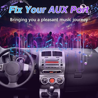 EVRBUL Aux Port Input Auxiliary Jack Adapter Compatible with Toyota 4Runner RAV4 FJ Cruiser 2007-2011 Camry 2007-2008 Prius 2005-2009 Yaris Lexus ES350 LS460 2007-2010 Replace# 86190-06010 86190-53010