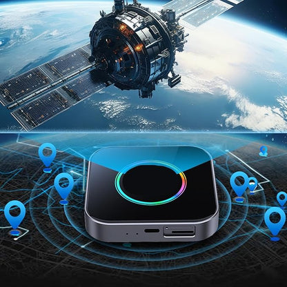 Yunseity AI Box Wireless Auto Adapter, 2 in 1 Wireless Adapter, Seamless Wireless Experience, Double APP Functionality, for Cars with Wired CarPlayAndroid Auto.
