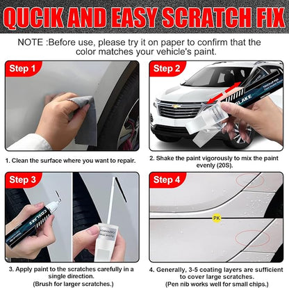 Car Touch Up Paint(Sterling Metallic(GXD/WA130H)) for GMC, Car Paint Scratch Repair Kit, Quick & Easy Solution to Repair, 2 in 1 Scratch Remover Pen with Color-Matched