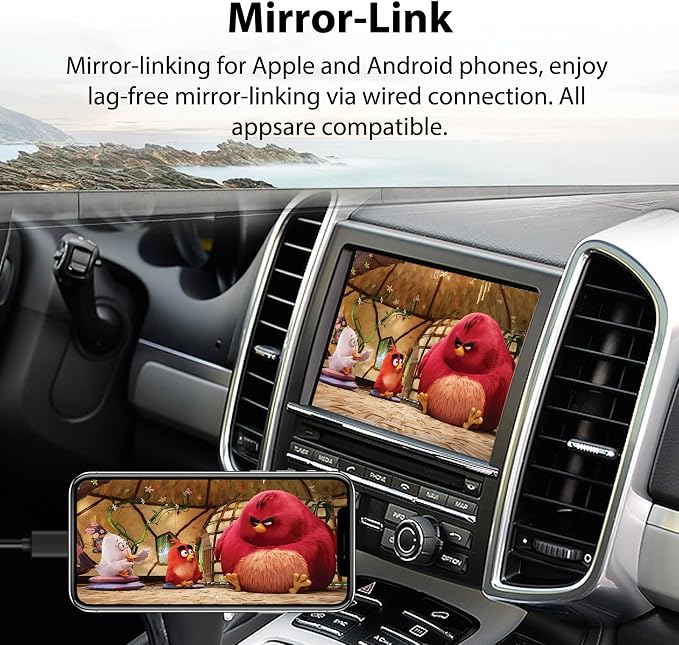 Wireless CarPlay Android Auto Adapter Decoder Retrofit Kit Fits Porsche PCM3.1 System 2010-2016 Cayenne/Panamera/Macan/Cayman/718/911, Supports Voice Control/Mirror Link/Camera/USB Drive/Navi
