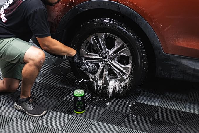 Purple Rain Wheel Cleaner - Breaks Down Iron, Brake Dust, Road Grime, & More | Low-Odor Formula - 16 oz
