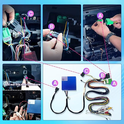 Audio System Adapter Optic Fiber Box for Chevy Silverado GMC Sierra 1500 2500 3500 2014-2018 Car Stereo Radio Supplemental Wiring Harness