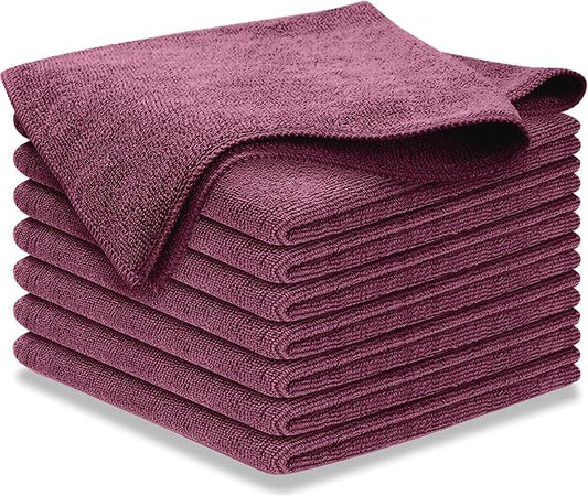 USANOOKS Premium 300GSM Microfiber Cleaning Cloth - 12.5"x12.5" High Performance - 1200 Washes, Ultra Absorbent Microfiber Towels for Cars Undercarriage, Rims & Engine Bay Cleaning - Microfiber Cloth