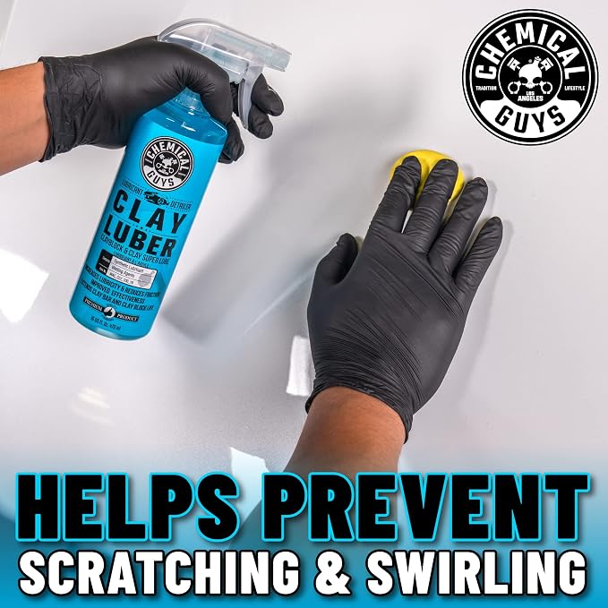 Chemical Guys Luber Synthetic Lubricant and Detailer 2 Pack (2 x 16 Fl. Oz.) - Clay Bar Lubricant and Quick Detailer for Smooth, Glossy Finish (WAC_Cly_100_1602)