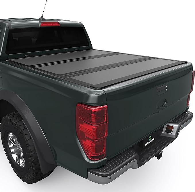 AUTOSAVER88 Low-Profile Hard Tri Fold Truck Bed Tonneau Cover Fit for Ford Maverick 2022 2023 2024 2025 2026 with 4.5ft Bed