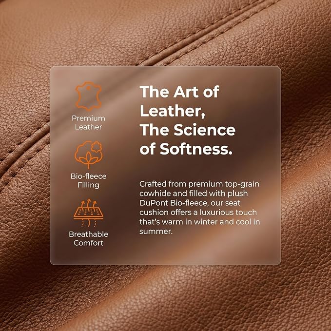 A leather rear seat cushion specially designed for cars - made by hand - can relieve pain in the buttocks, pressure points, and sciatic nerve. | Rear seat cover (Red Flag Brown, Rear Seat Cushion)