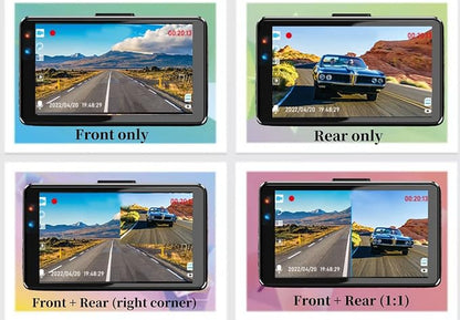 Dash Cam Front and Rear, Dash Camera for Cars with 32G Card Super Night Vision, Car Dash Cam 1080P Dashboard Camera with G-Sensor, Parking Monitor, Loop Recording, Motion Detection Car Camera