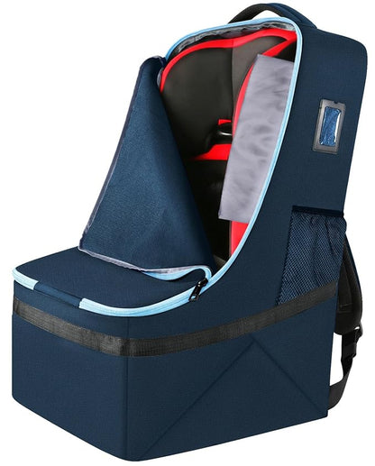 YOREPEK Padded Carseat Travel Bag, Car Seat Travel Cover Backpack with Shoulder Straps, Gate Check Car Seat Bag, Baby Airplane Travel Essentials