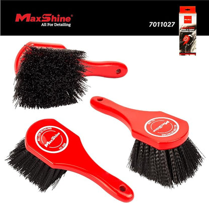 Maxshine Universal Heavy-Duty Tire & Carpet Cleaning Brush – Ultimate Scrubber for Carpets, Upholstery, Floor Mats & More – Removes Dirt & Stains – Home & Auto Detailing Accessory