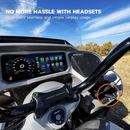 MaedHawk Bypass Motorcycle CarPlay Bluetooth Headset Adapter with Passthrough USB-C Charging Port