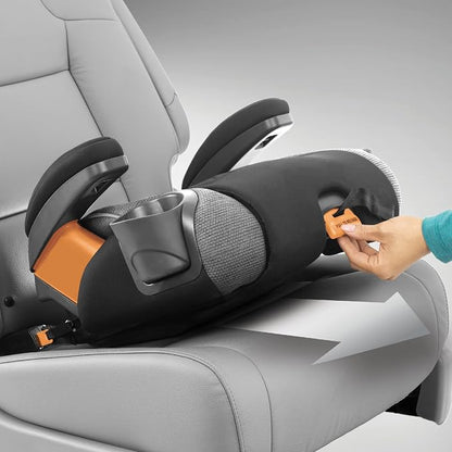 Chicco KidFit Zip Plus 2-in-1 Belt-Positioning Booster Car Seat, Backless and High Back Booster Seat, for Children Aged 4 Years and up and 40-100 lbs., Seascape/Blue