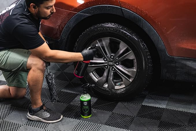Purple Rain Wheel Cleaner - Breaks Down Iron, Brake Dust, Road Grime, & More | Low-Odor Formula - 16 oz