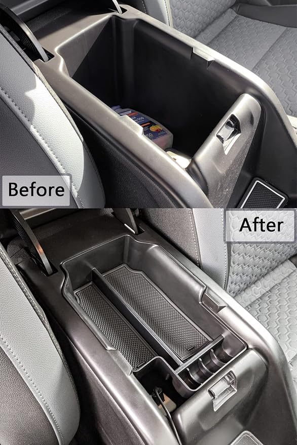 EDBETOS Center Console Organizer Tray Compatible with Chevy Colorado GMC Canyon Accessories 2015 2016 2017 2018 2019 2020 2021 2022 Armrest Secondary Storage Glove Box, Black