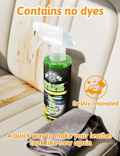 Car Cleaner Interior, Leather Cleaner Upholstery Interior Ceaning Kit Carpet Dashboard Shiny Car Stuff for Vinyl,Plastic,Fabric,Carpet & More,Citrus Scent