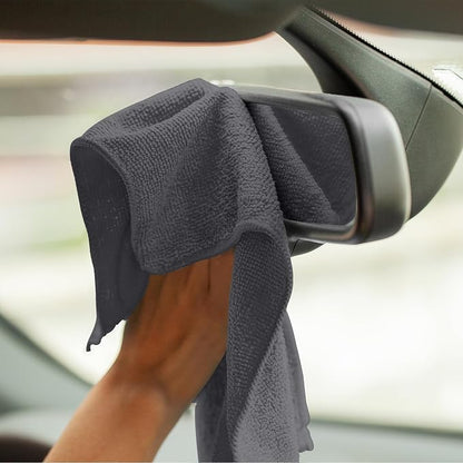 Avalon Towels Microfiber Cleaning Cloths (Value Pack of 12) - Size 12 x 12 Inches, Highly Absorbent Cleaning Rags, Lint Free, Reusable and Washable, Microfiber Towels for Cars