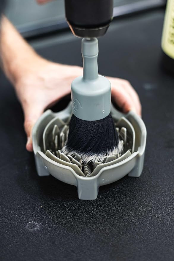 Detail Factory - Brush Cleaning Tray - Safely and Effectively Wash Drill Brushesby Removing Contaminants & Cleaners