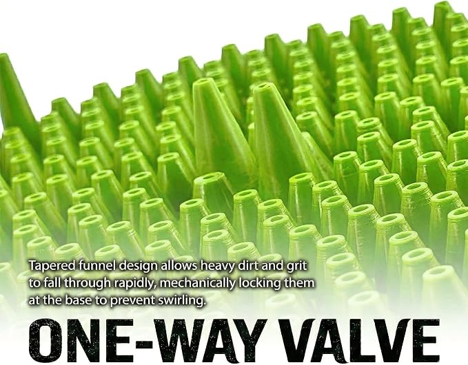 10.4" Heavy Duty Car Wash Bucket Insert (2-Pack) & Wash Mitt Kit - 10.6 oz Detailing Dirt Separator & Grit Trap, Scratch-Free Auto Wash, Fits 3.5 to 5 Gallon Buckets (Green Kit)