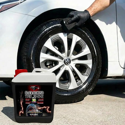 Black Diamond Tire Shine 84oz - Extreme Gloss, Long Lasting, No Sling, Wet Look
