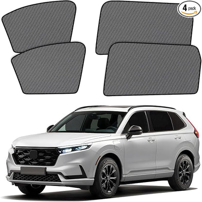 XCBYT 4 Pack 2023-2024 Honda CRV Window Shades with Breathable Mesh Window Covers 99% Sun UV Blackout Keeps Cool Car Privacy Curtains for Breastfeeding, Napping, Dressing, Camping