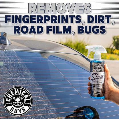 Chemical Guys Exterior Wash And Shine Kit With Storage Bag Car Wash Soap Glass Cleaner Tire And Trim Dressing Microfiber Towels Giftable Car Care Set