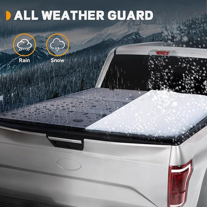 FRP Hard Tri-Fold Truck Bed Tonneau Cover Fit for Chevy Colorado/GMC Canyon 2015-2022 6.2 ft Bed