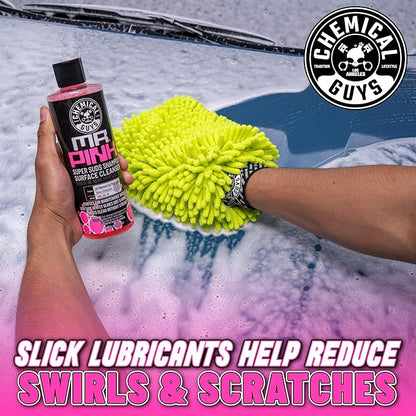 Chemical Guys Mr. Pink Car Wash Soap - 64 oz Super Suds Foaming Car Wash Soap for Cannon, Blaster, or Bucket Washing - pH Balanced, Safe on Wax, Sealant, Ceramic, and Clear Coat Finishes (Pack of 4)